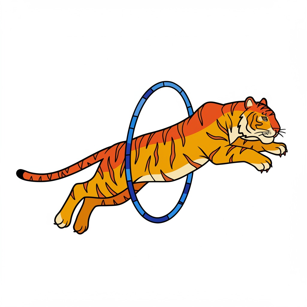 CIRCUS COLORING BOOK 10 48PMtiger