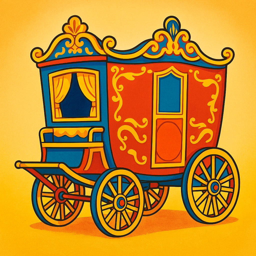 Vibrant Circus Carriage