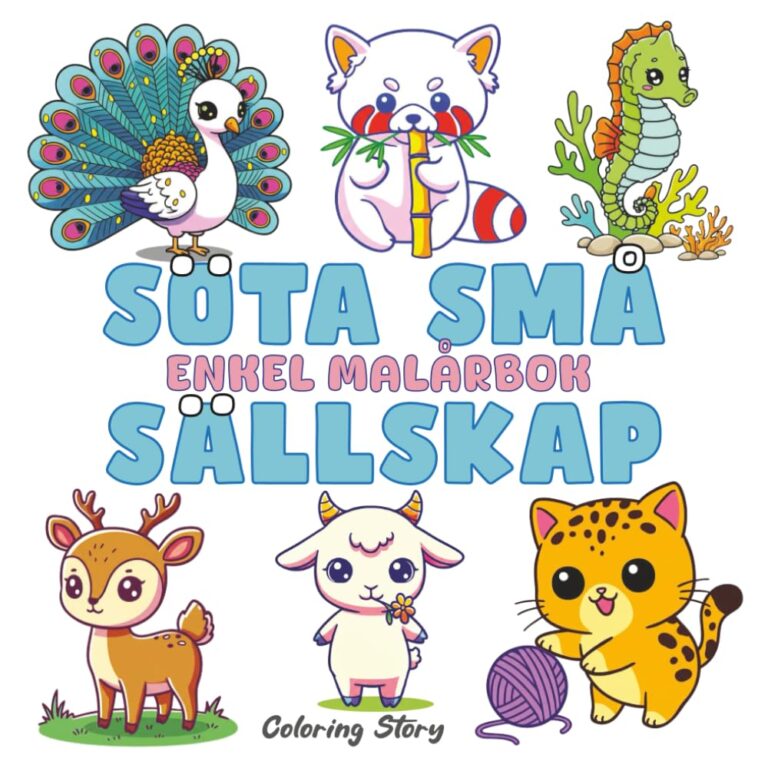 Söta Små Sällskap Målarbok – Målarinspiration! SE