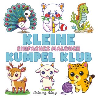 Kleine Kumpel Klub Malbuch – Mal-Inspiration! DE