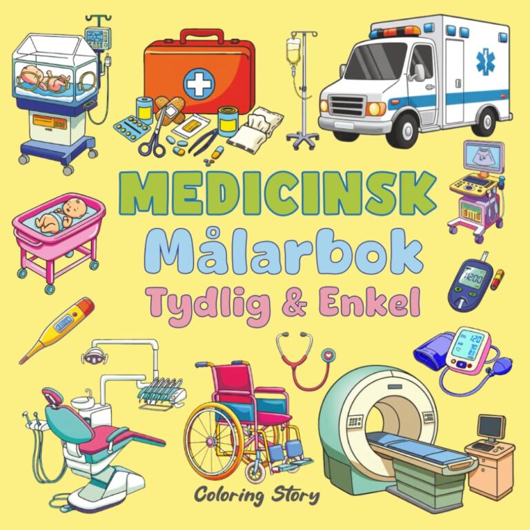Medicinsk Målarbok – Målarinspiration! SE