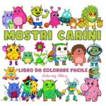 LIBRO DA COLORARE MOSTRI CARINI