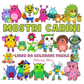 LIBRO DA COLORARE MOSTRI CARINI – Ispirazione per Colorare! IT