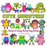 CUTE MONSTER COLORING BOOK