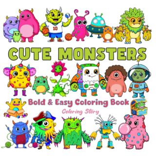 CUTE MONSTER Coloring Book – Coloring Inspiration! EN