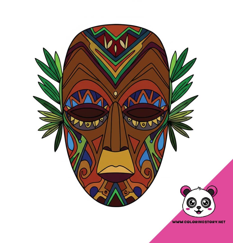 Amazigh Mask Coloring Book 6003000