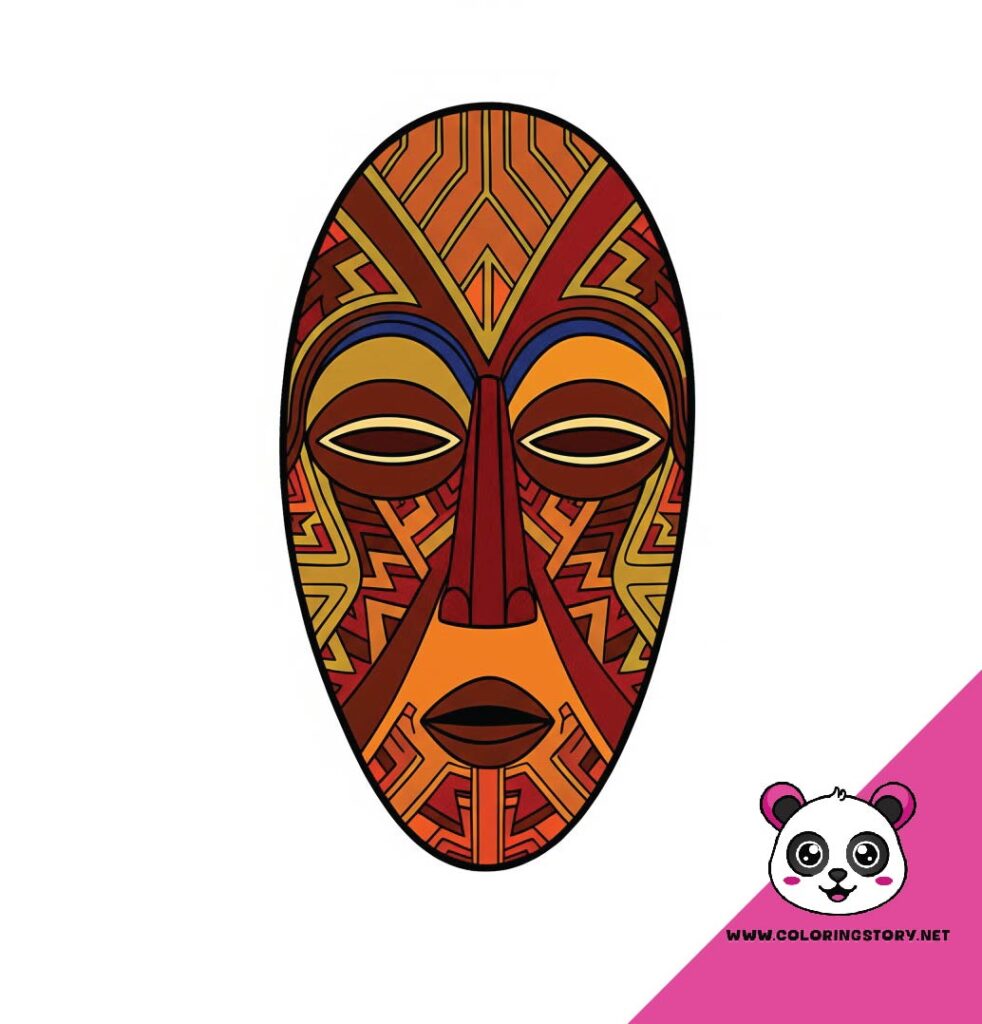 Amazigh Mask Coloring Book 6005000