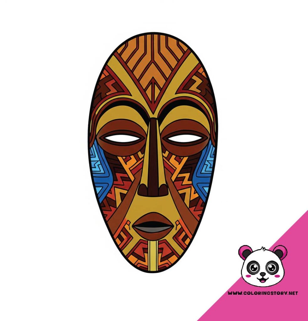 Amazigh Mask Coloring Book 6006000