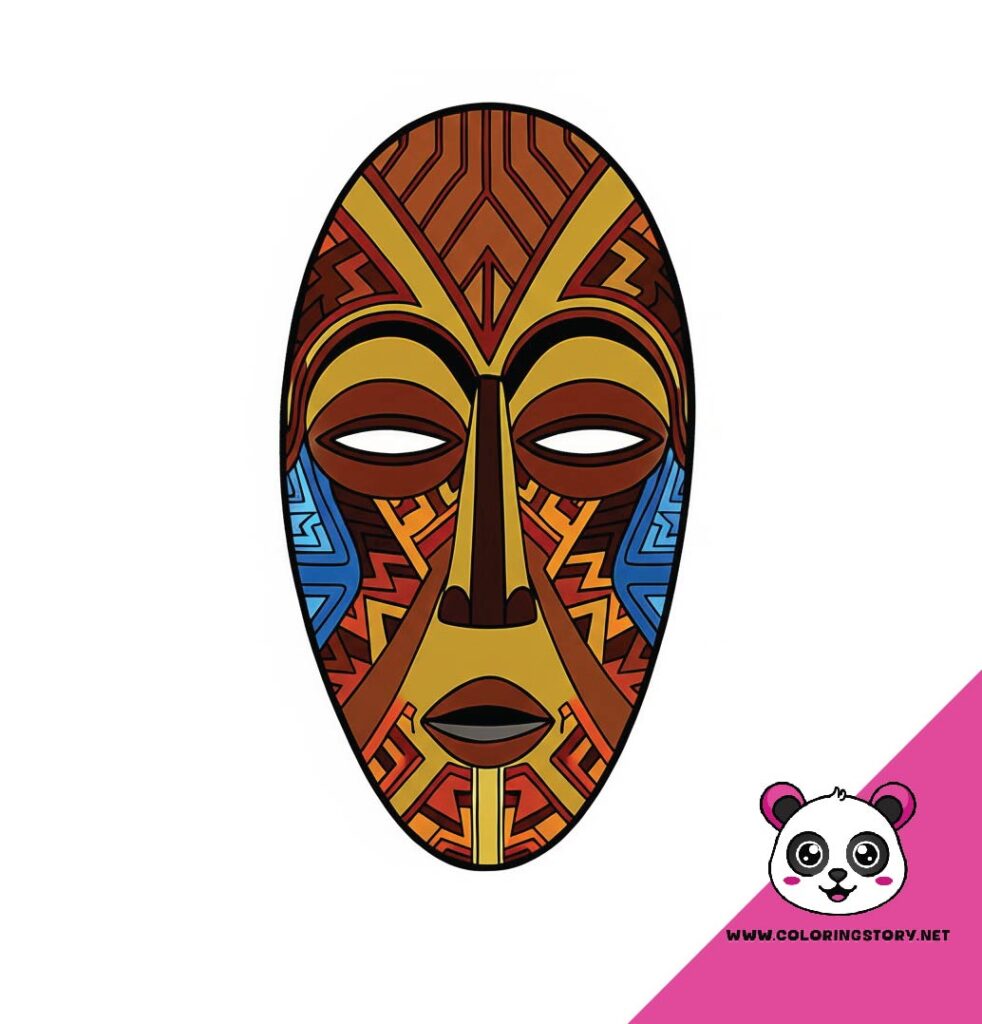 Amazigh Mask Coloring Book 6007000