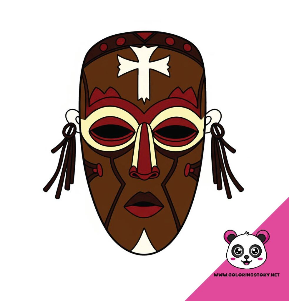 Amazigh Mask Coloring Book 6009000