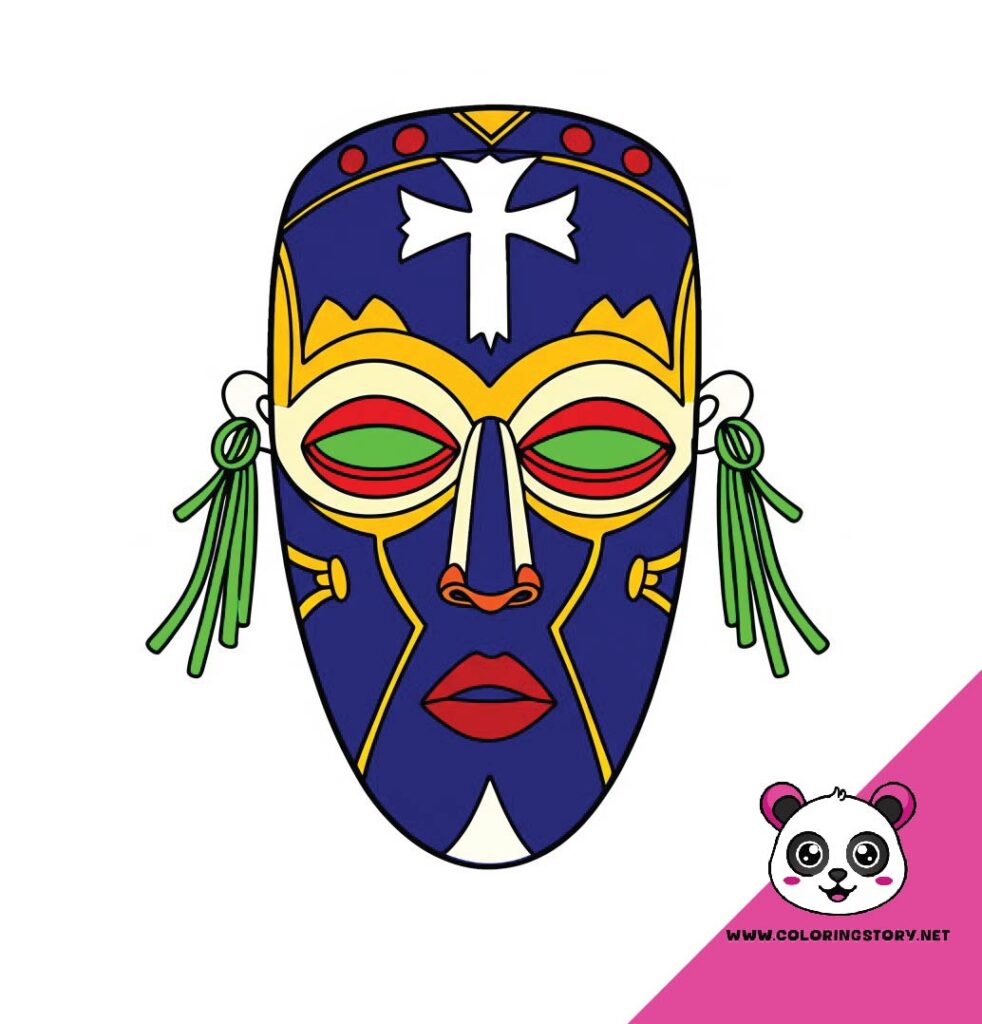 Amazigh Mask Coloring Book 6010000