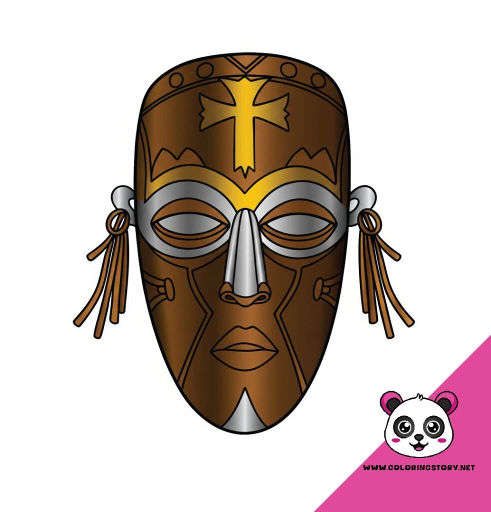 Amazigh Mask Coloring Book 6011000