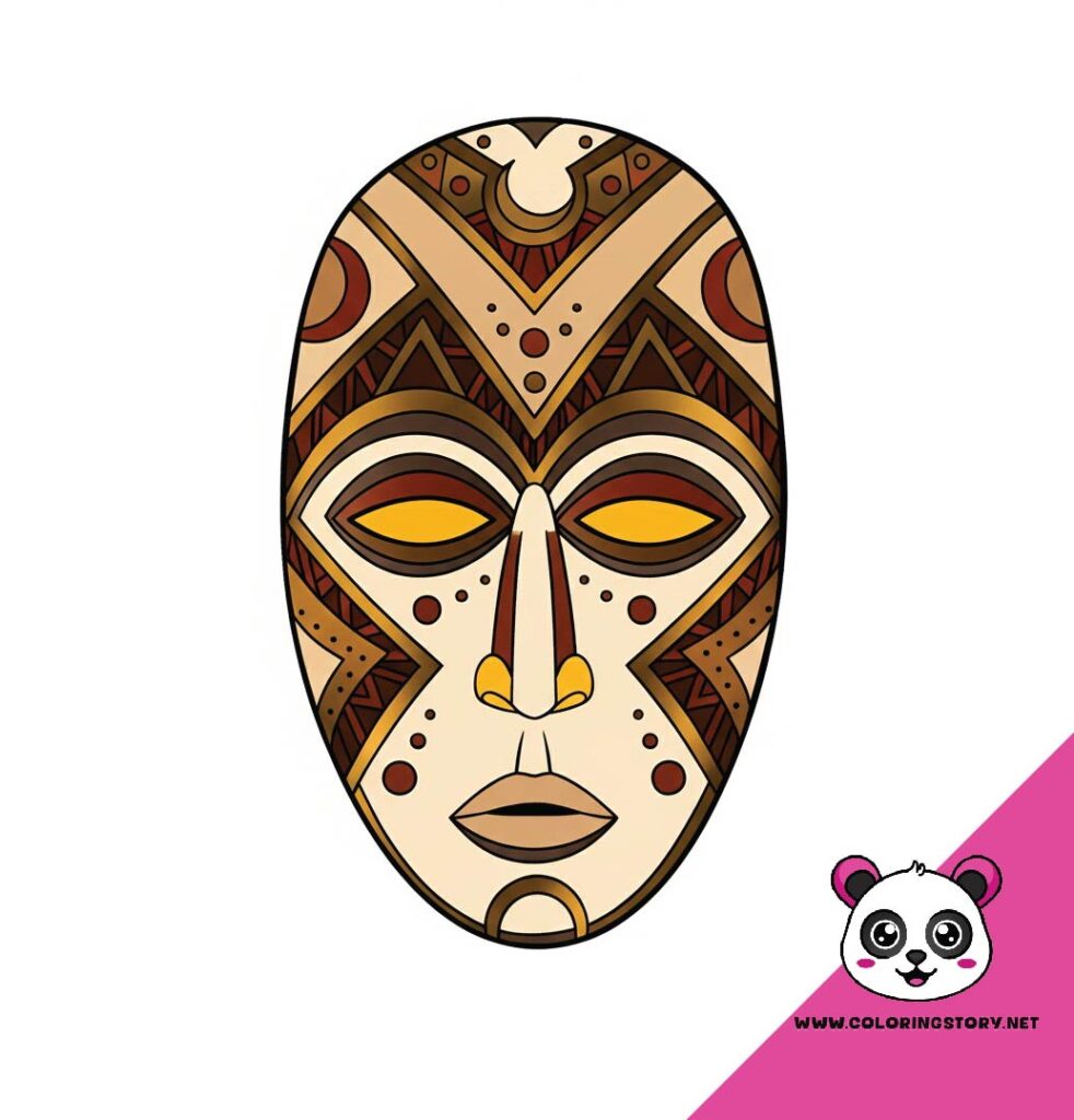 Amazigh Mask Coloring Book 6012000