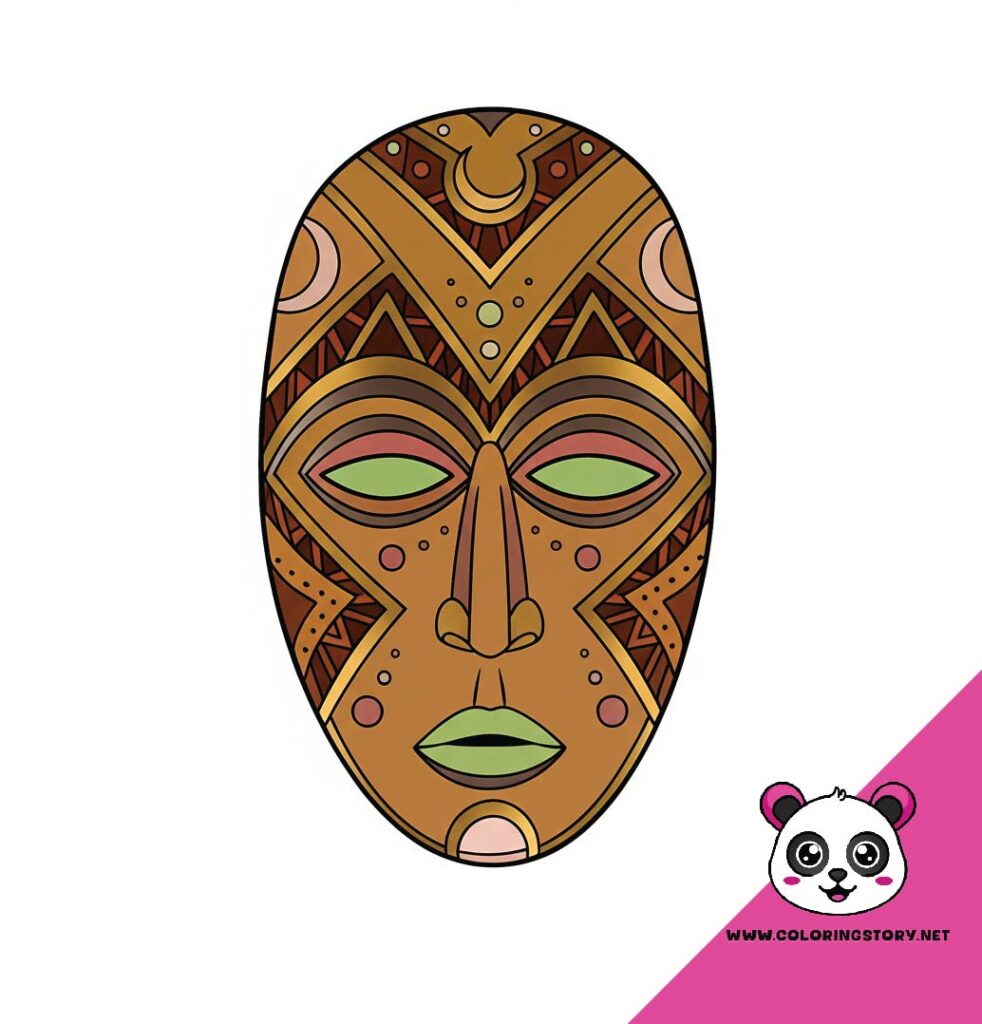 Amazigh Mask Coloring Book 6014000