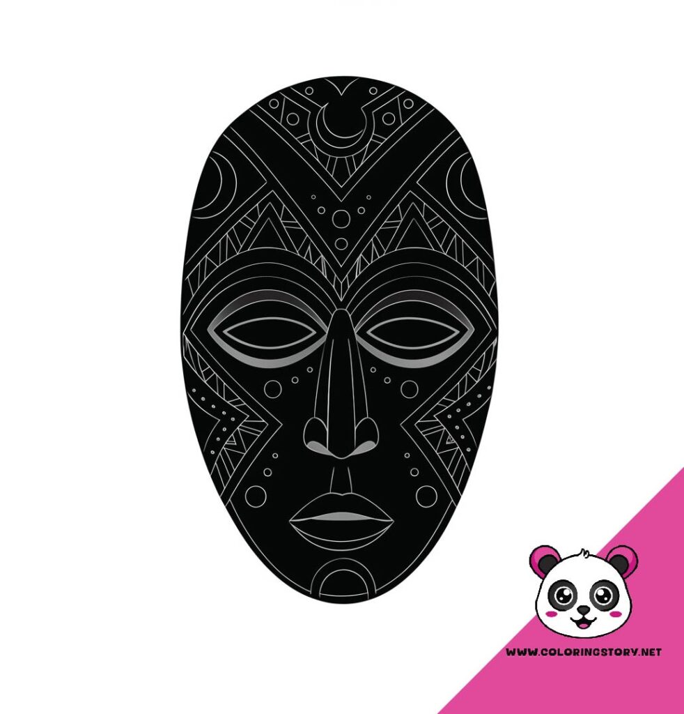 Amazigh Mask Coloring Book 6015000