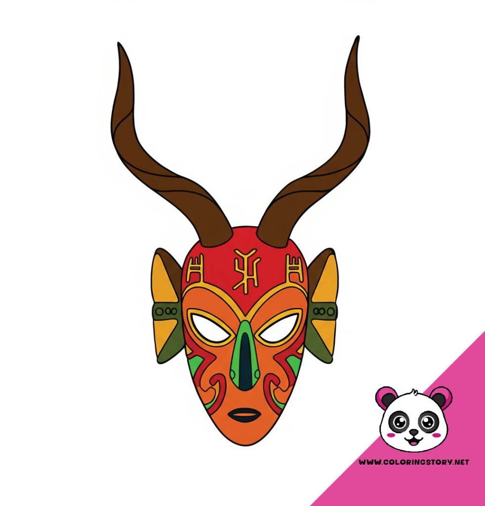 Amazigh Mask Coloring Book 6024000