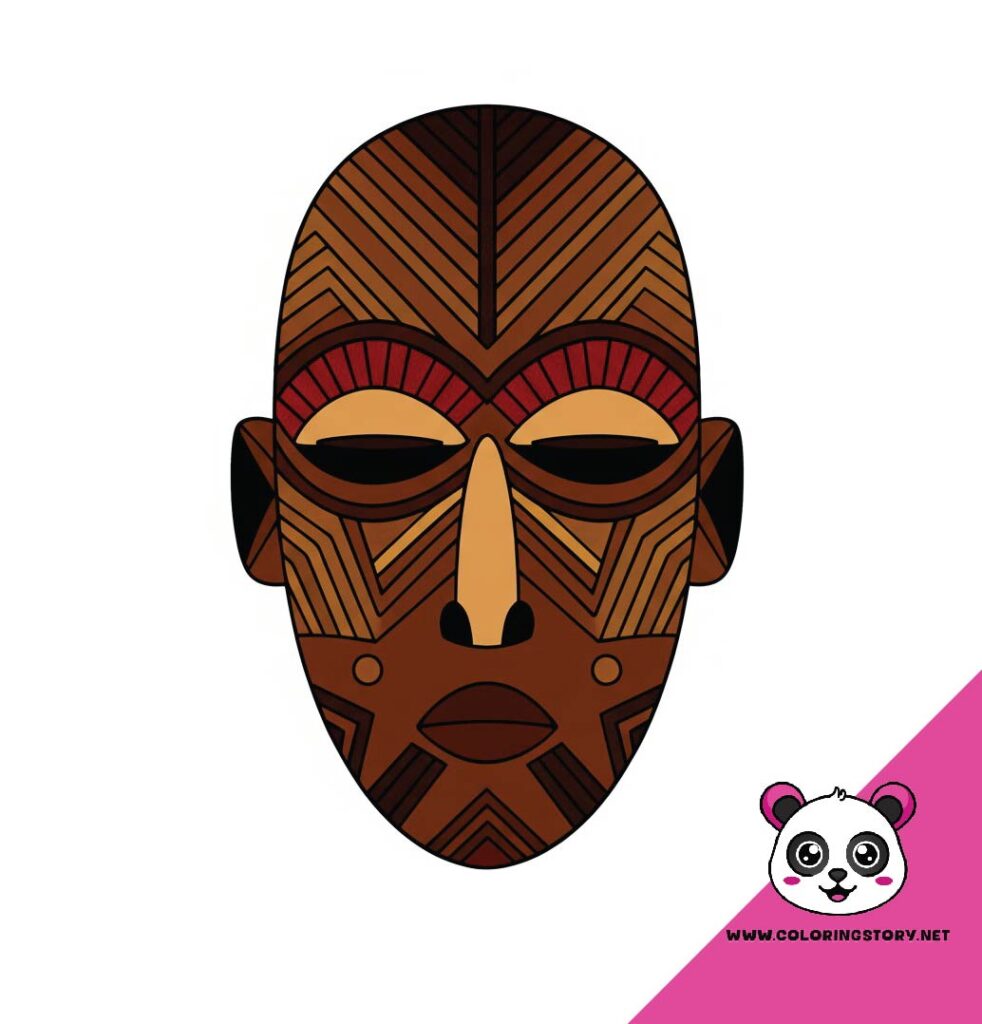 Amazigh Mask Coloring Book 6032000