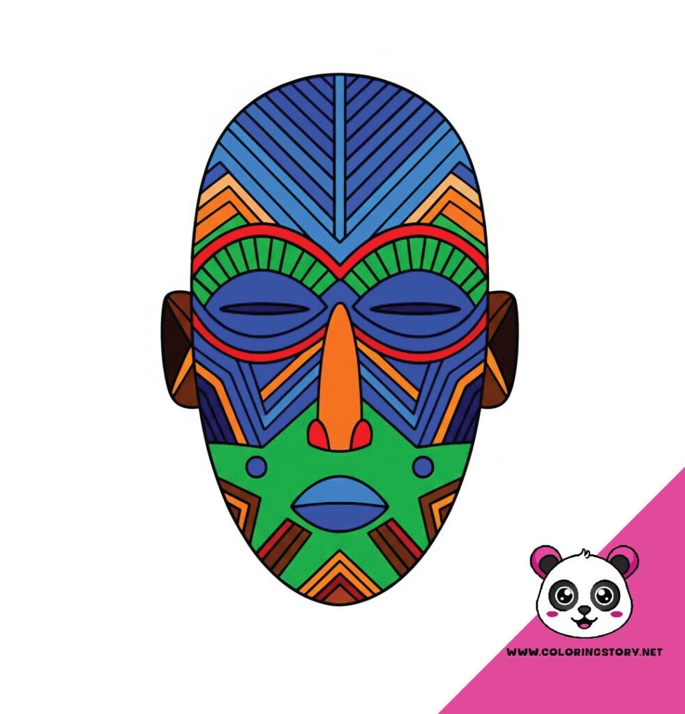 Amazigh Mask Coloring Book 6033000