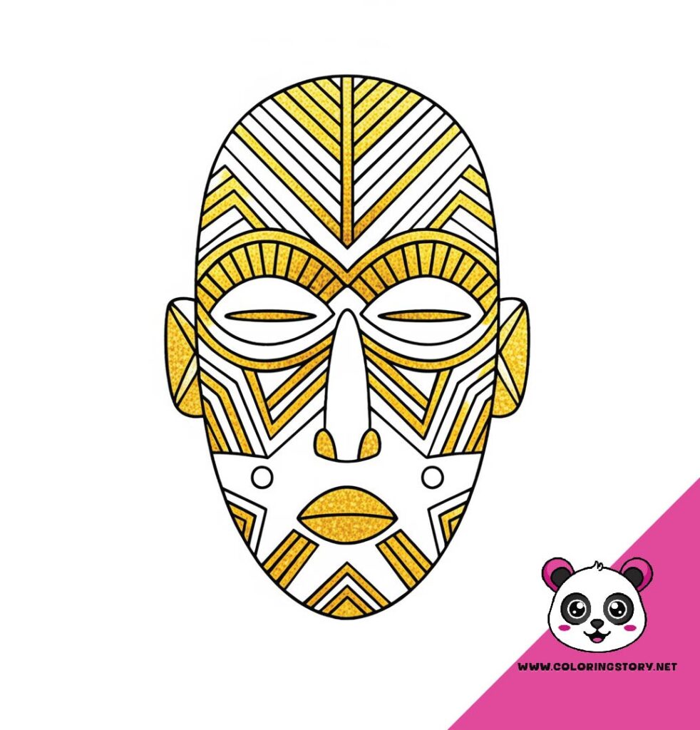 Amazigh Mask Coloring Book 6034000