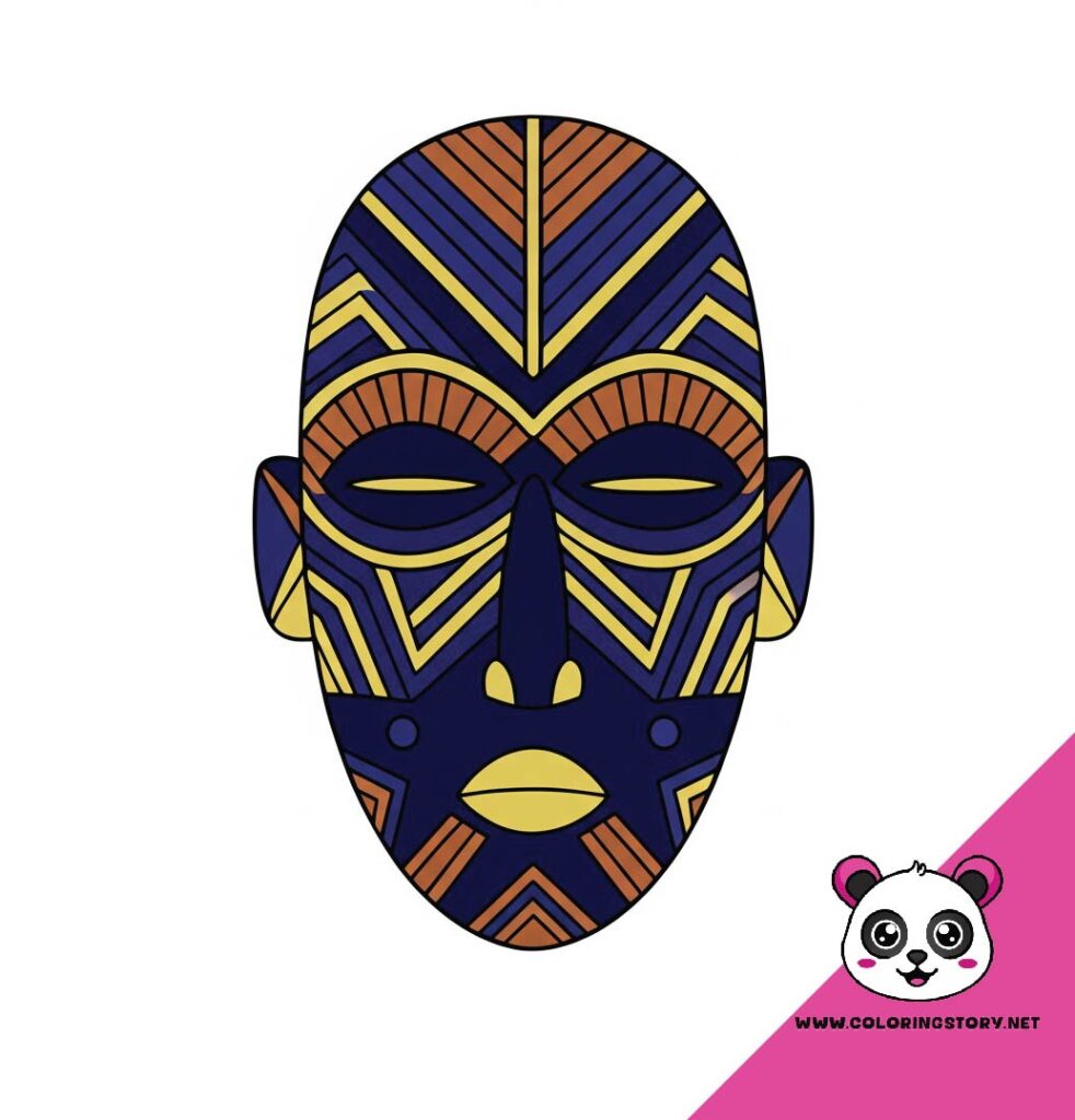 Amazigh Mask Coloring Book 6036000