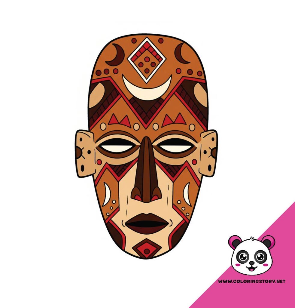 Amazigh Mask Coloring Book 6037000