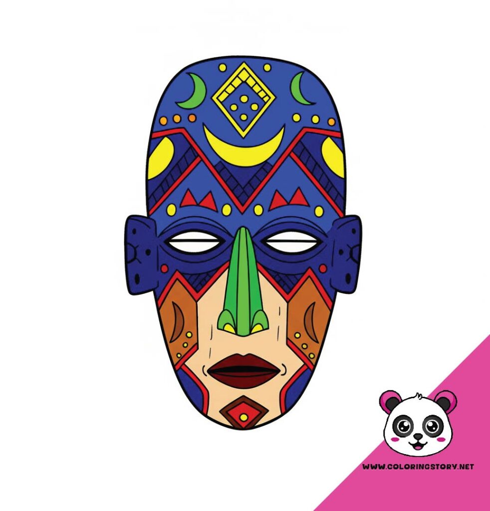 Amazigh Mask Coloring Book 6038000