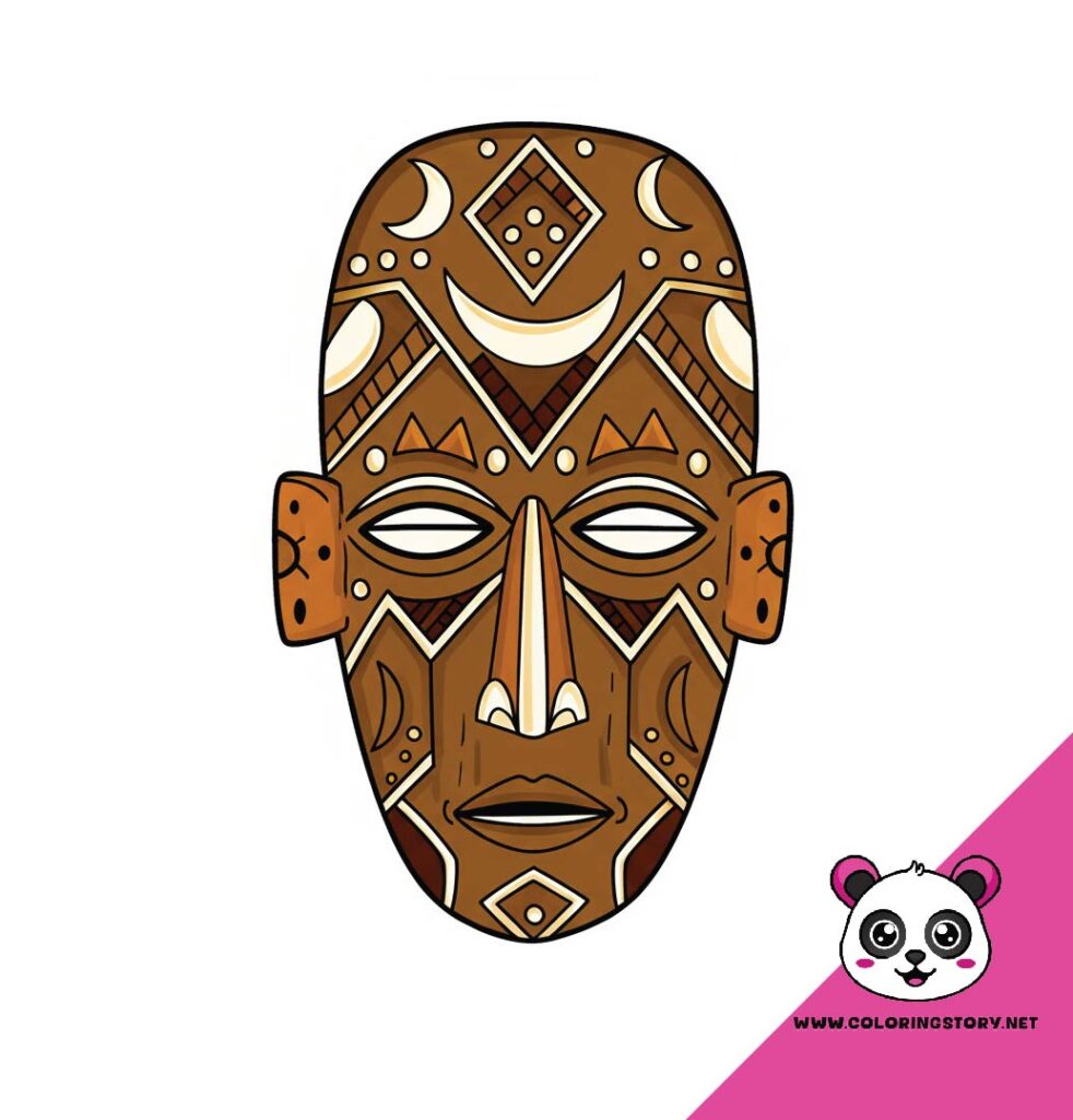 Amazigh Mask Coloring Book 6039000