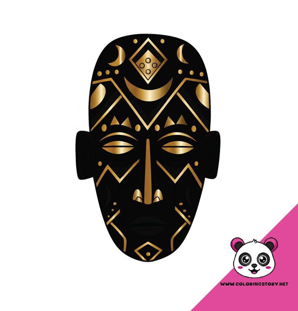Amazigh Mask Coloring Book 6040000