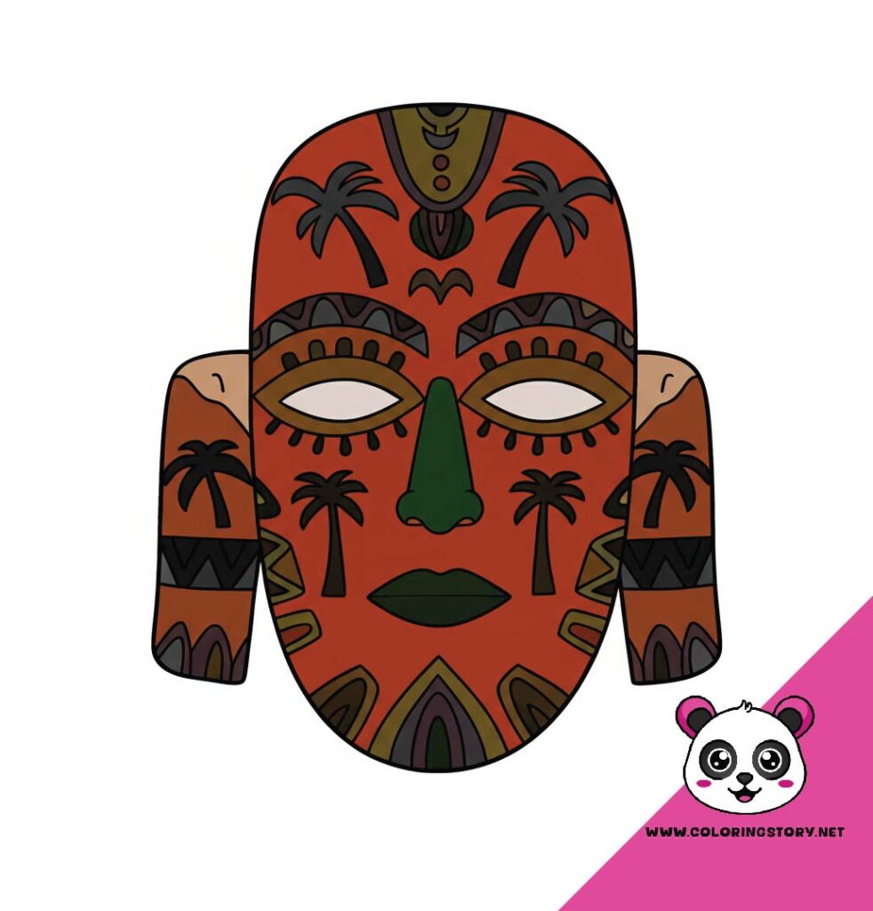 Amazigh Mask Coloring Book 6046000