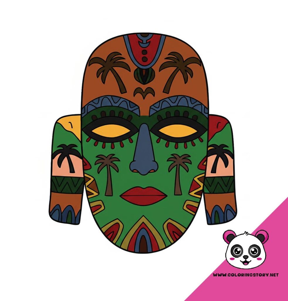 Amazigh Mask Coloring Book 6049000