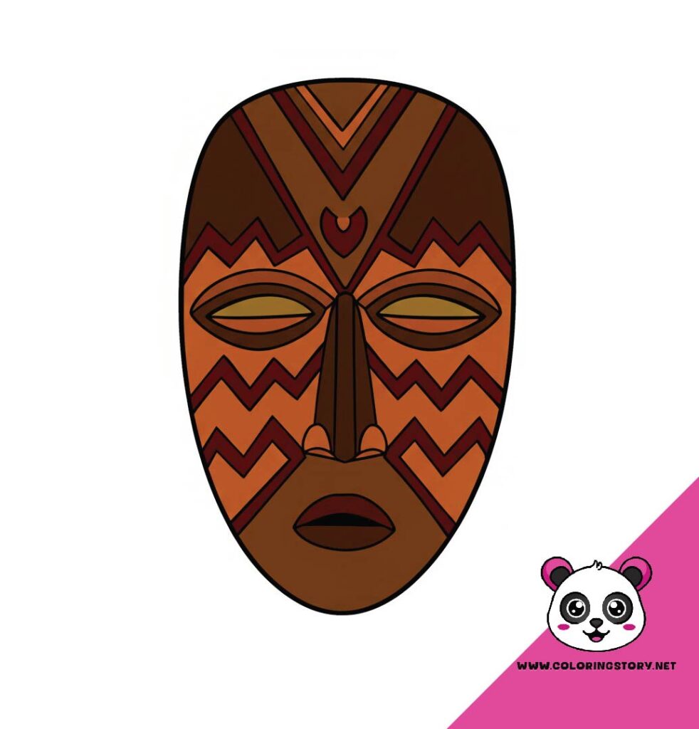 Amazigh Mask Coloring Book 6051000