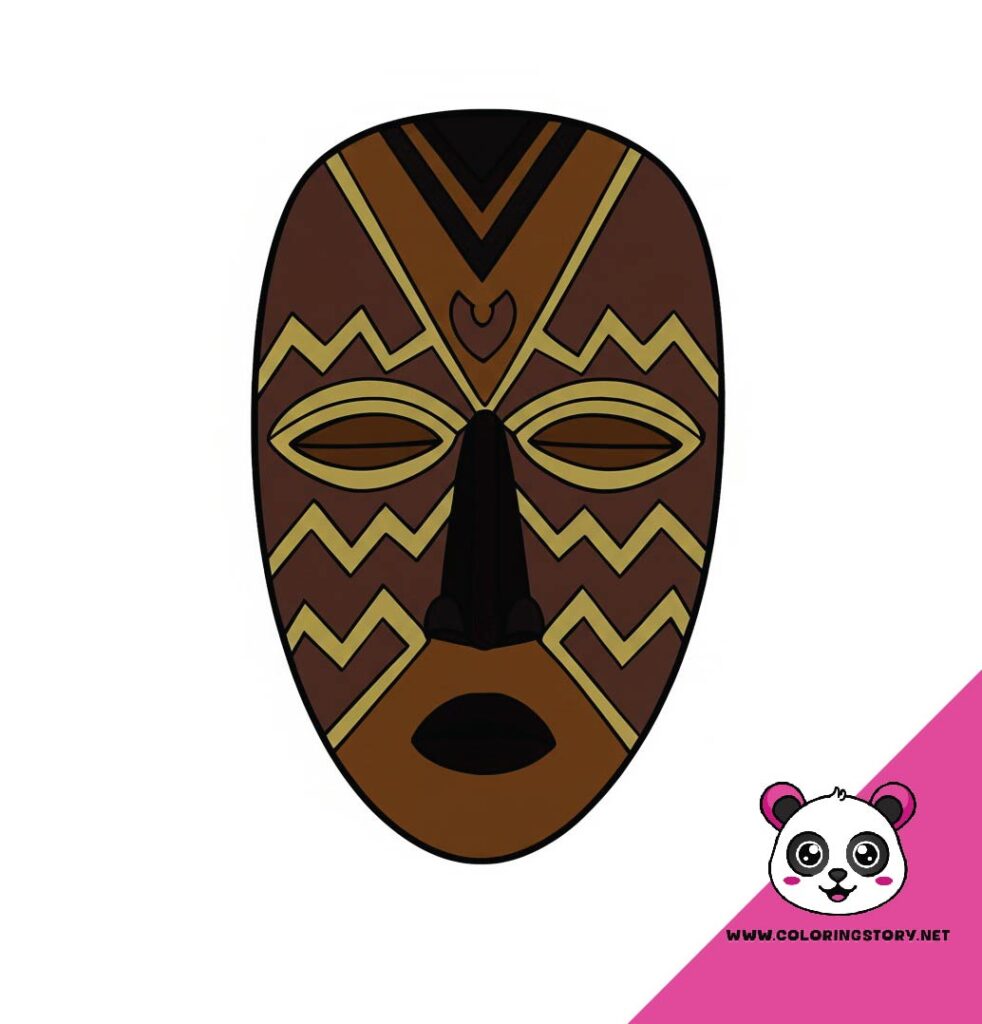 Amazigh Mask Coloring Book 6052000