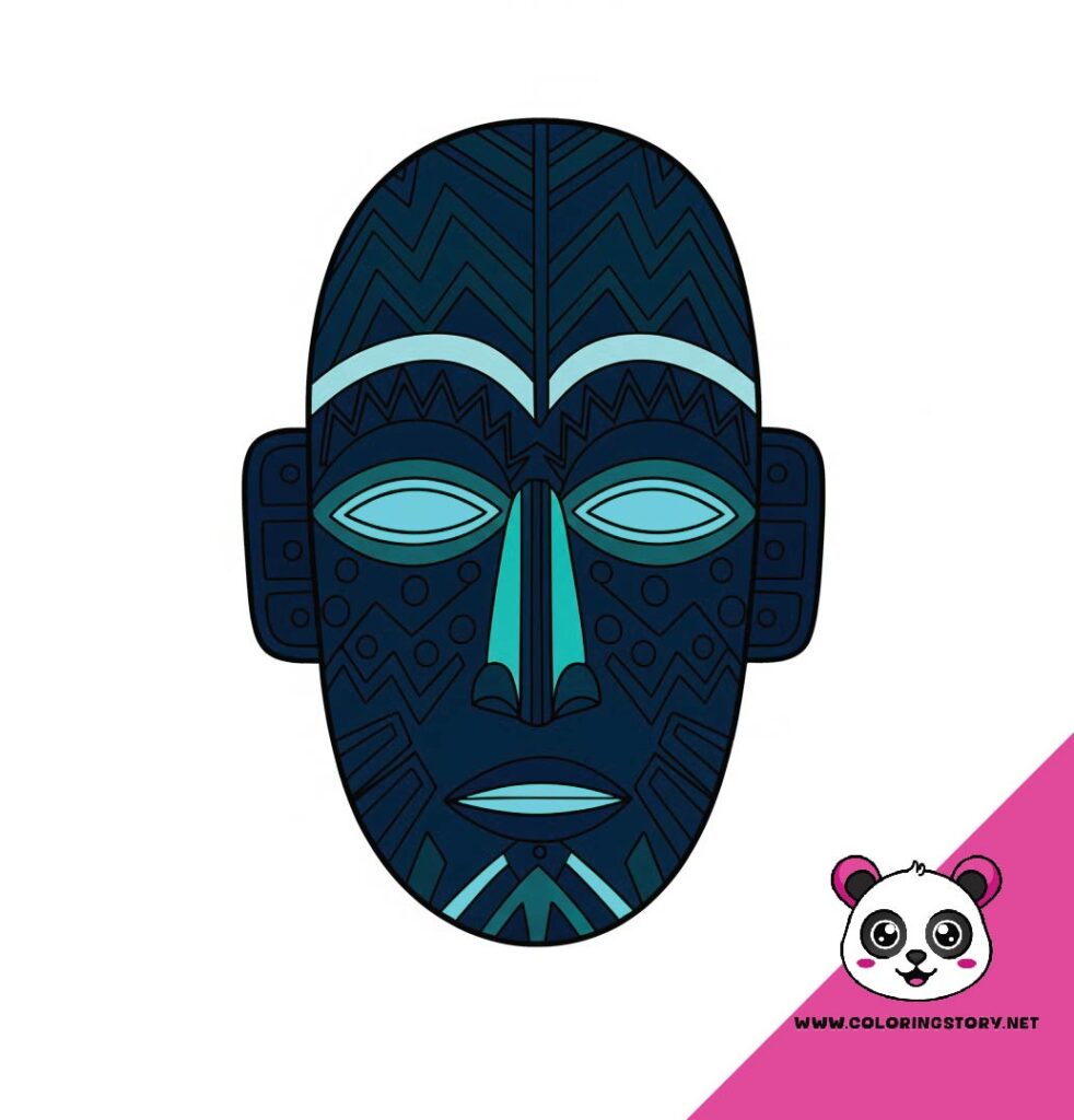 Amazigh Mask Coloring Book 6053000