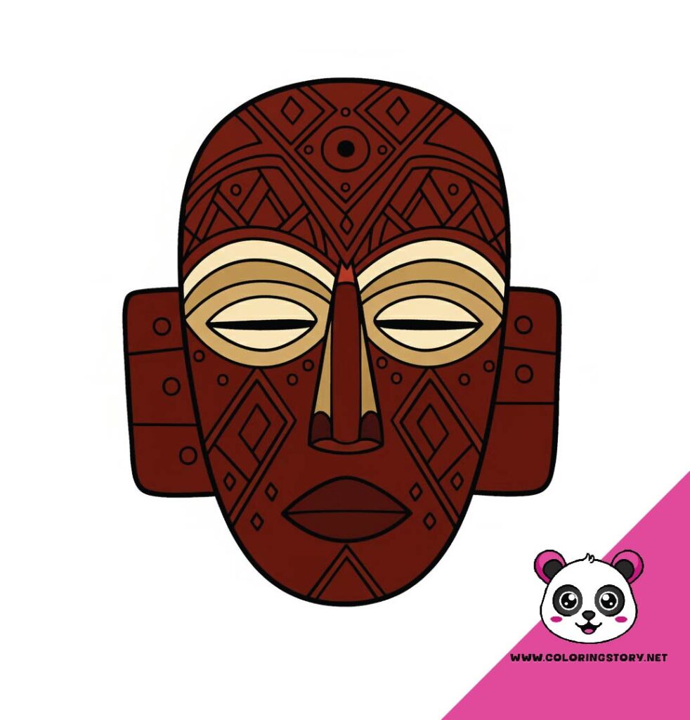 Amazigh Mask Coloring Book 6056000