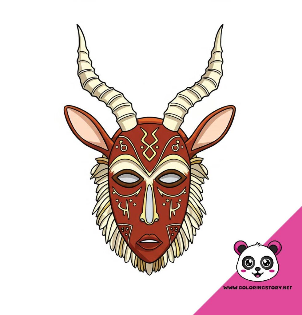 Amazigh Mask Coloring Book 6062000
