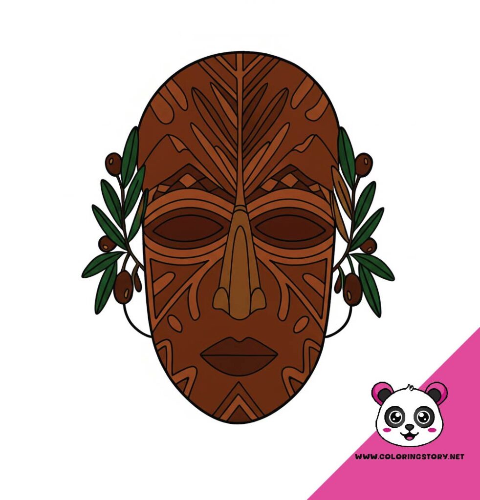 Amazigh Mask Coloring Book 6066000