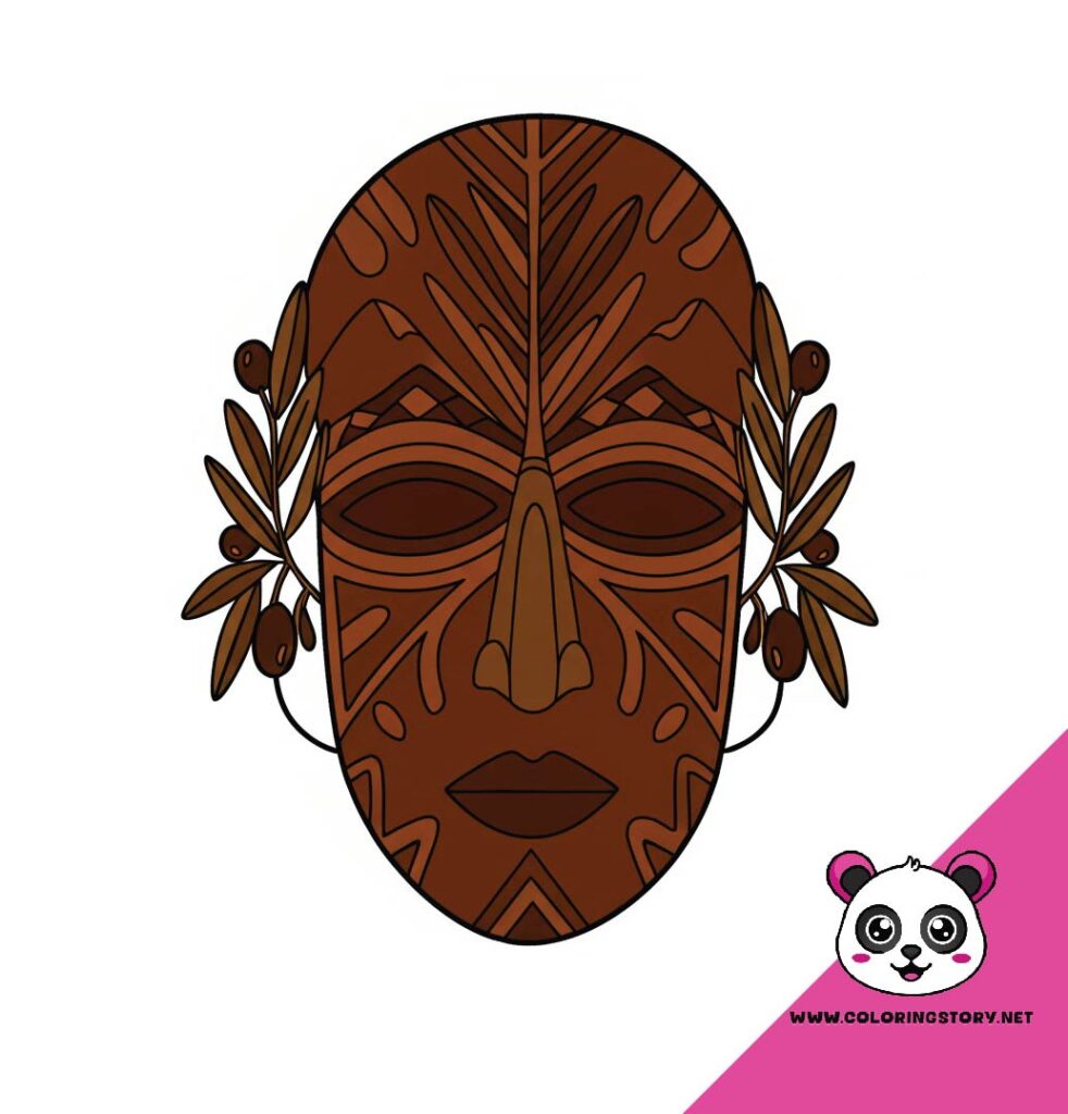 Amazigh Mask Coloring Book 6067000