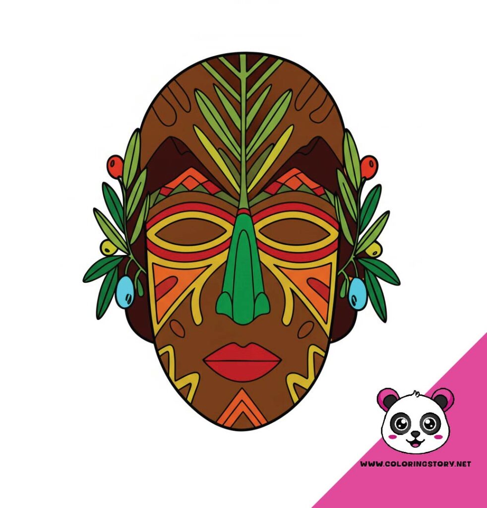 Amazigh Mask Coloring Book 6068000