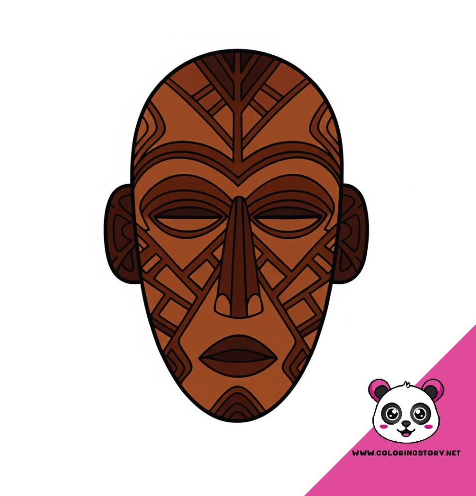 Amazigh Mask Coloring Book 6069000