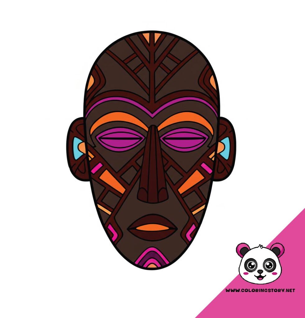 Amazigh Mask Coloring Book 6071000