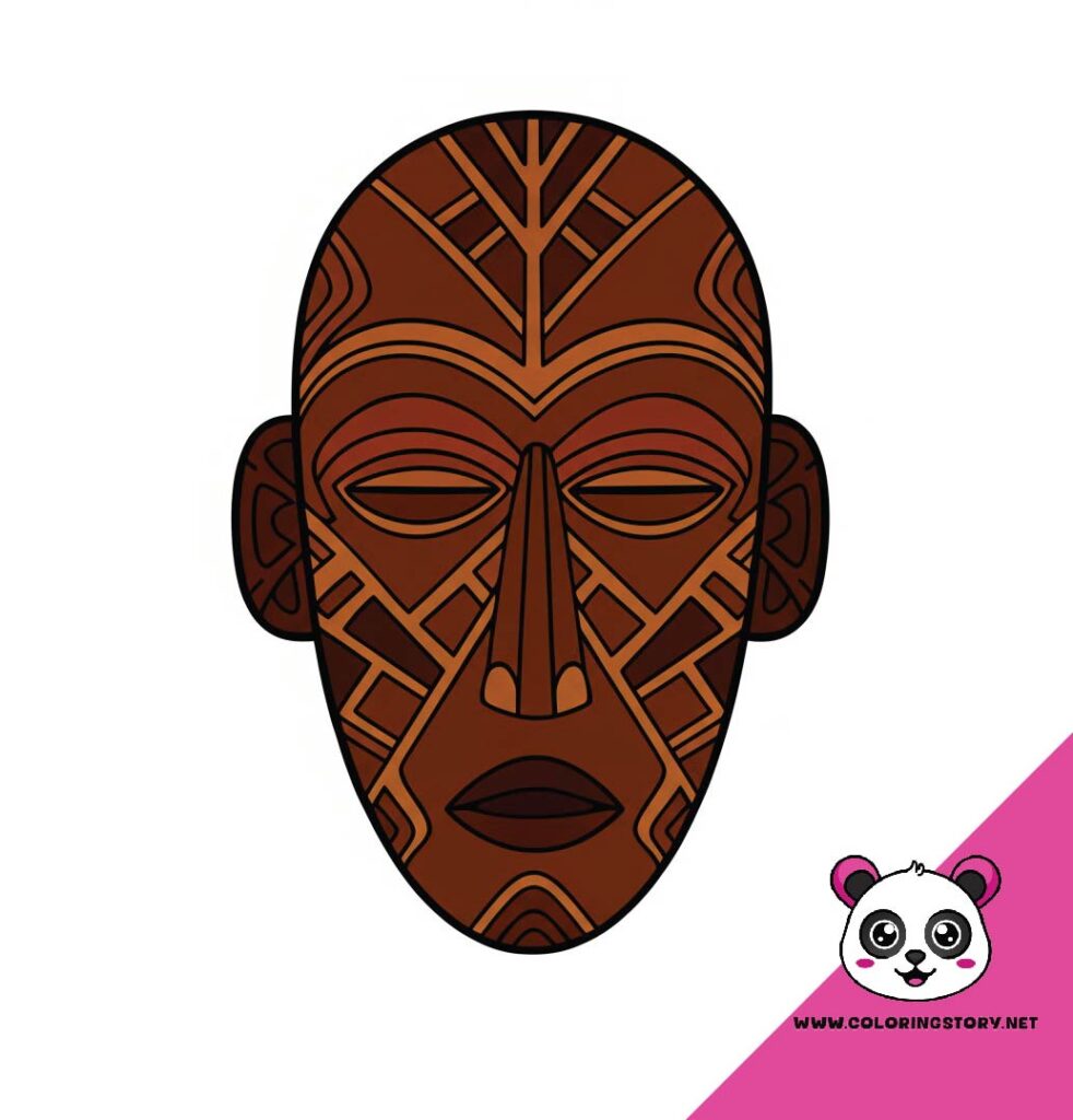 Amazigh Mask Coloring Book 6073000