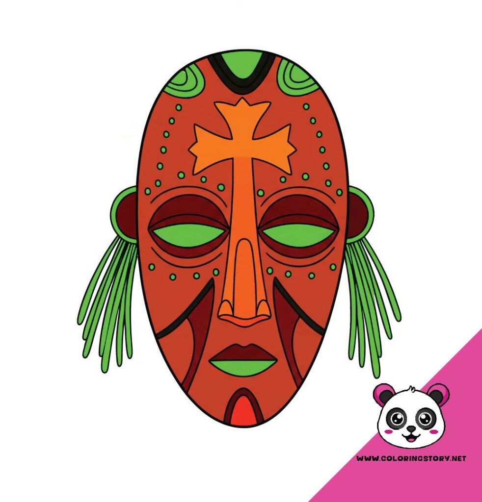 Amazigh Mask Coloring Book 6075000