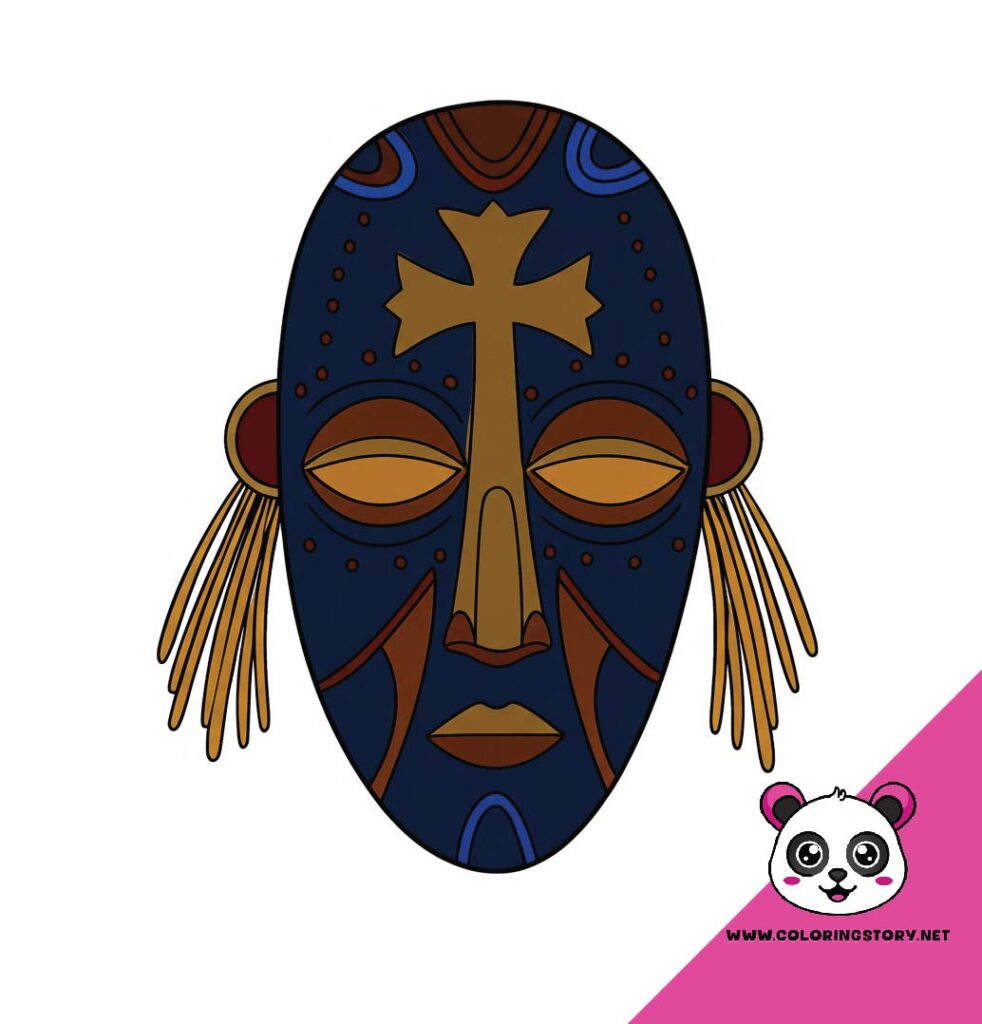 Amazigh Mask Coloring Book 6076000