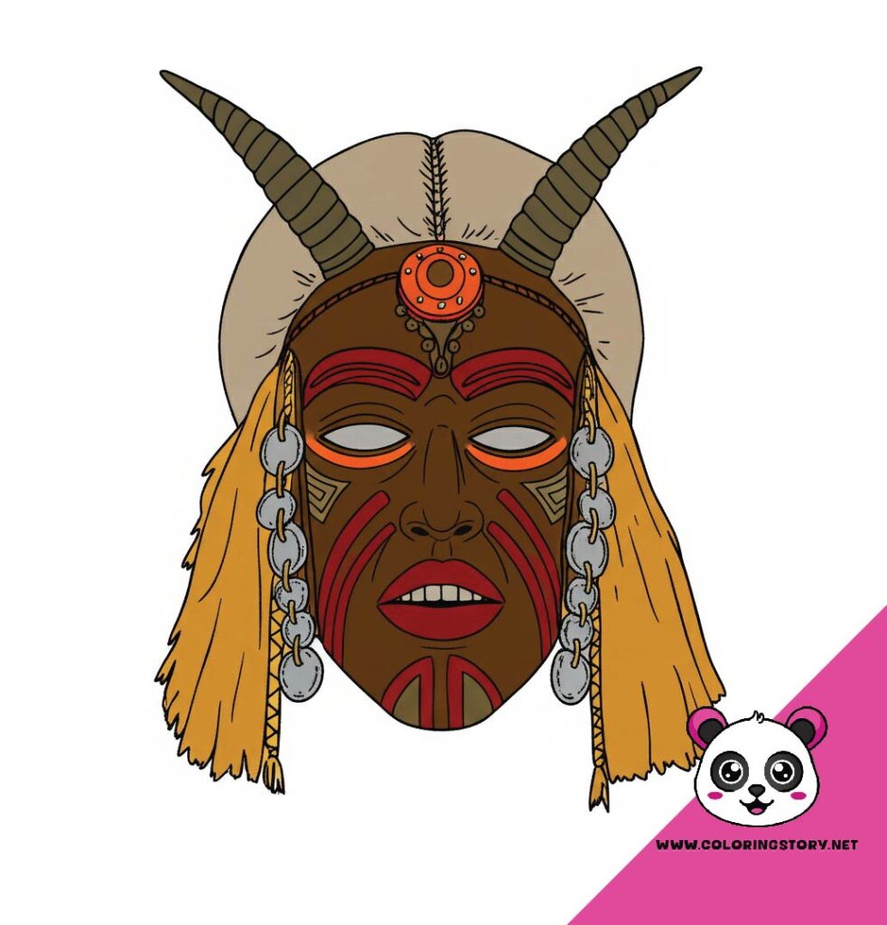 Amazigh Mask Coloring Book 6077000