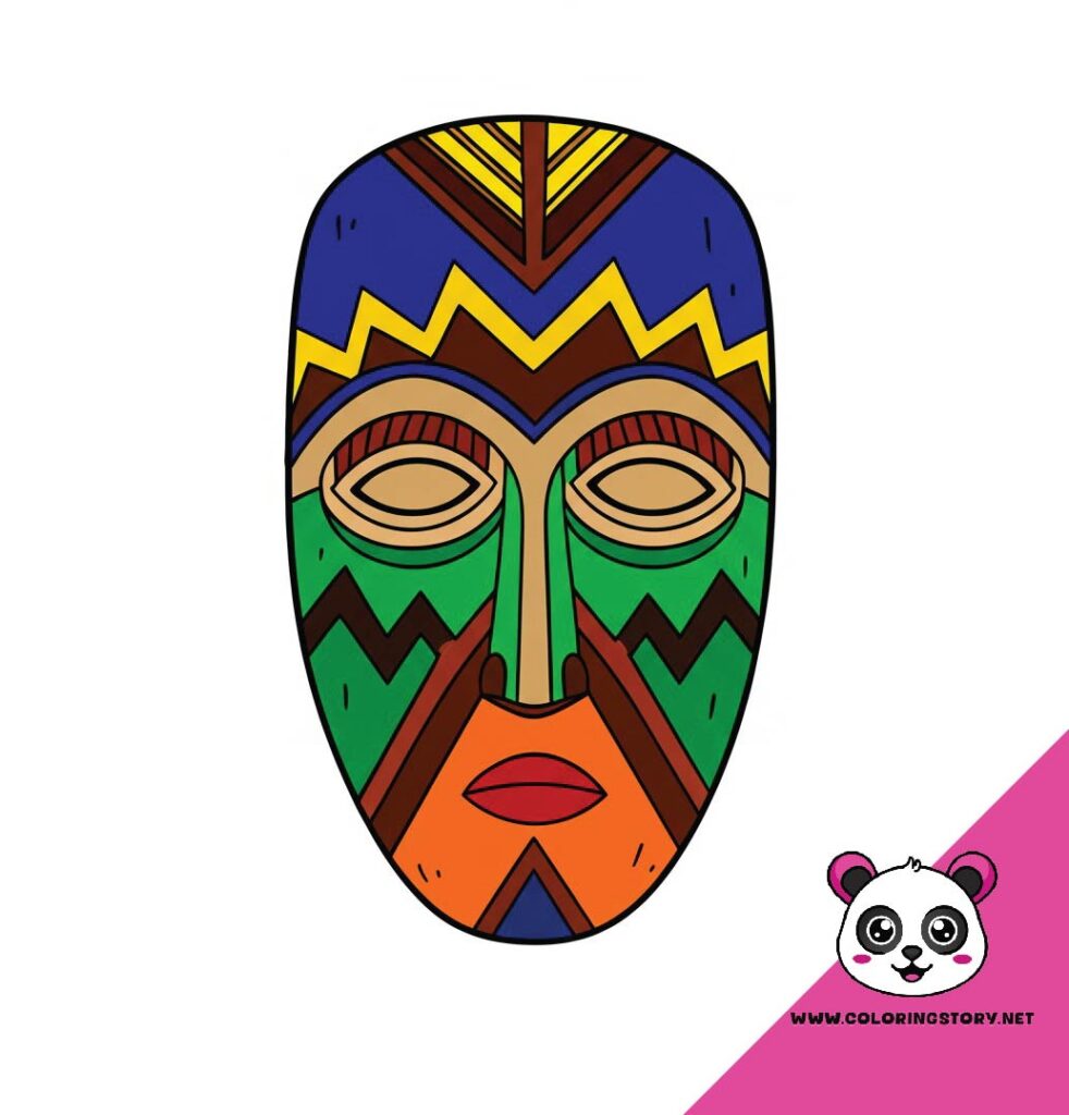 Amazigh Mask Coloring Book 6082000