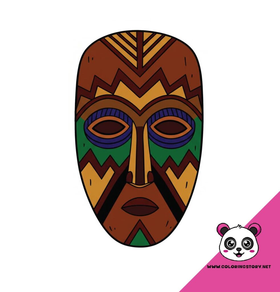 Amazigh Mask Coloring Book 6083000