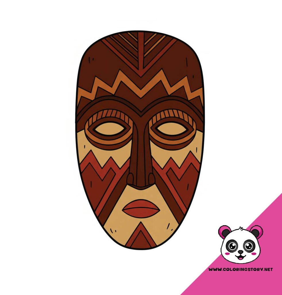 Amazigh Mask Coloring Book 6084000