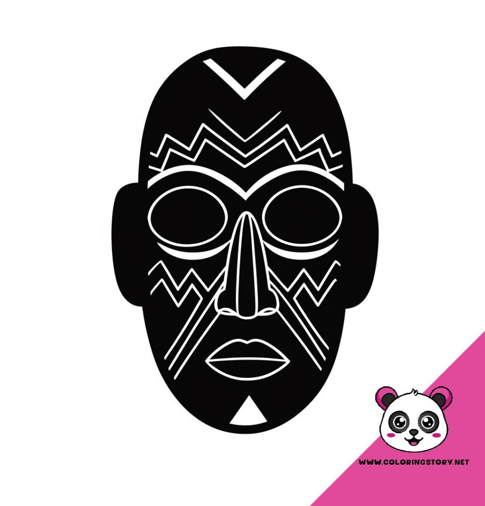 Amazigh Mask Coloring Book 6085000