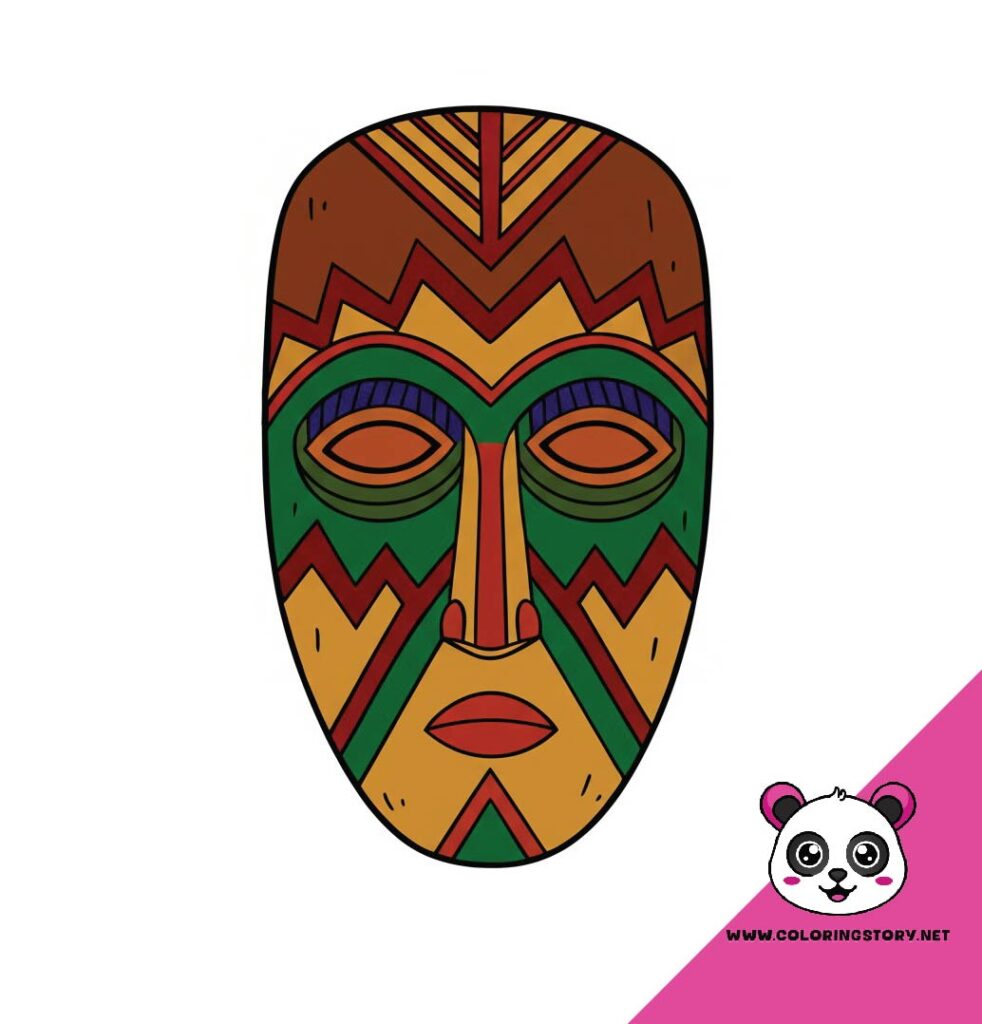 Amazigh Mask Coloring Book 6086000