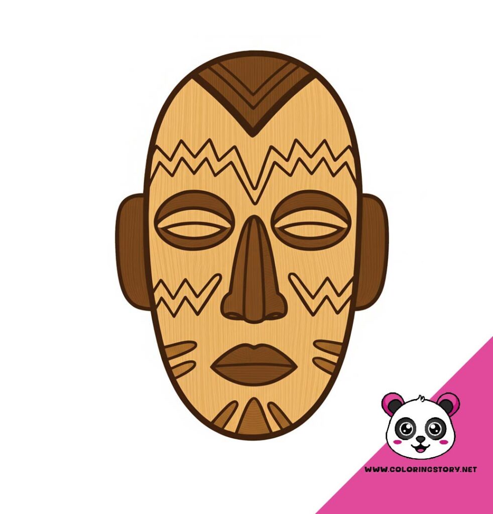 Amazigh Mask Coloring Book 6087000